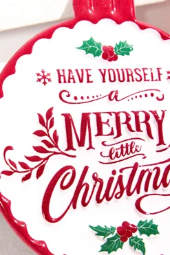 Decorator's Warehouse 7" Metal Merry Christmas Ornament Sign > Believe|Christmas Accents