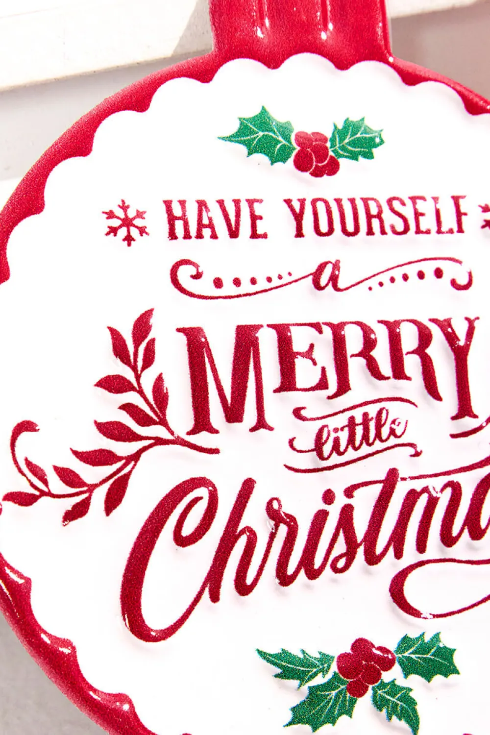 Decorator's Warehouse 7" Metal Merry Christmas Ornament Sign > Believe|Christmas Accents