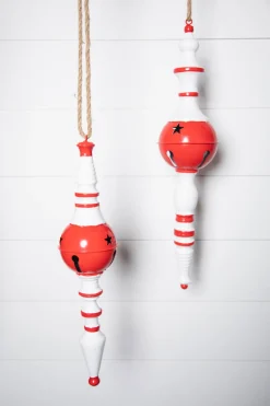 Decorator's Warehouse 24" Metal Peppermint Holiday Finial Ornament - Large > Sale|Christmas Sale