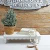 Decorator's Warehouse 36” Metal Welcome To The Cabin Wall Sign > Winter Woodland|Christmas Decor
