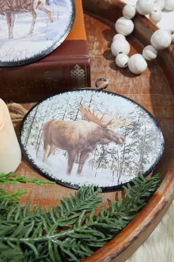 Decorator's Warehouse 6.5” Metal Woodland Animals Ornament > Christmas Ornaments|Winter Woodland