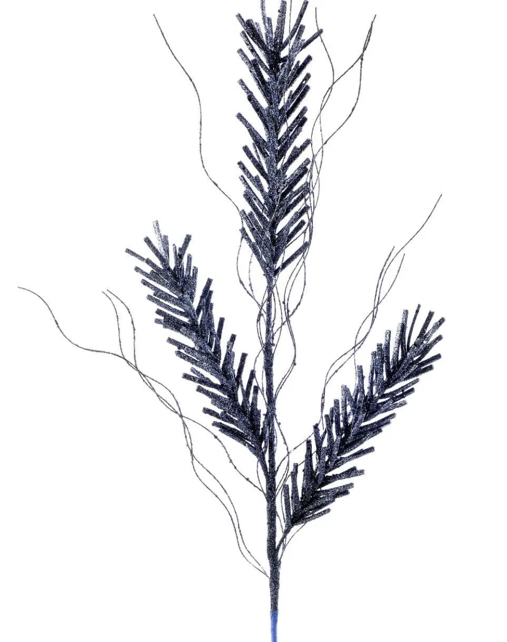 Decorator's Warehouse 30” Midnight Blue Glitter Pine Spray > Blue Christmas|Christmas Sprays