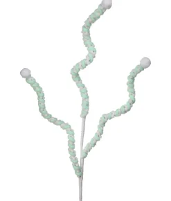 Decorator's Warehouse 25” Mini Cottonball Peppermint Christmas Spray - Green/White > Santa'S Sweet Shoppe|Christmas Sprays
