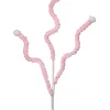 Decorator's Warehouse 25” Mini Cotton Ball Peppermint Christmas Spray - Pink/White > Christmas Sprays|Christmas Decor