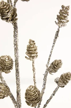Decorator's Warehouse 28" Mini Glitter Pinecone Spray > Nutcracker|Christmas Sprays