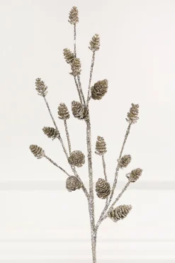 Decorator's Warehouse 28" Mini Glitter Pinecone Spray > Nutcracker|Christmas Sprays