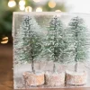 Decorator's Warehouse 5" Mini Green Bottlebrush Trees - Set of 3 > Winter Woodland|Tabletop & Accent Trees