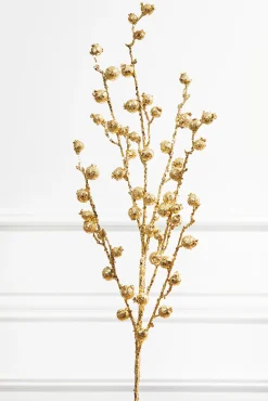 Decorator's Warehouse 30” Mini Pomegranate Glitter - Gold > Nutcracker|Classic Christmas