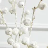 Decorator's Warehouse 30” Mini Pomegranate Glitter Spray - White > White Christmas|Sugar & Spice