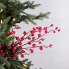 Decorator's Warehouse 30” Mini Pomegranate Iced Christmas Sprays (Weather Resistant) > Cardinal|Christmas Sprays