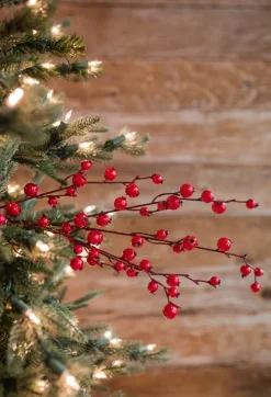 Decorator's Warehouse 30” Mini Red Pomegranate Christmas Spray > Cardinal|Christmas Sprays
