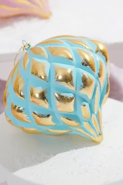 Decorator's Warehouse 5” Mint Green & Gold Onion Ornament > Christmas Ornaments|Santa'S Sweet Shoppe