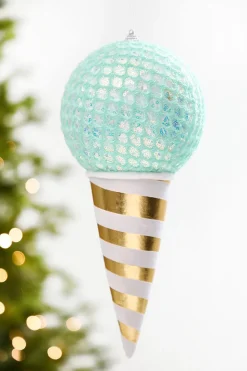 Decorator's Warehouse 12" Mint Mesh Ice Cream Pick > Christmas Decor|Christmas Ornaments