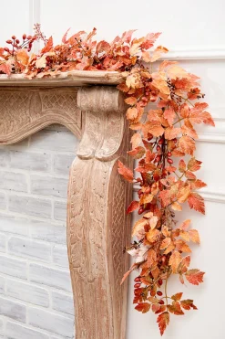 Decorator's Warehouse 5' Mixed Fall Leaf Garland > Fall Decor|Fall Decor