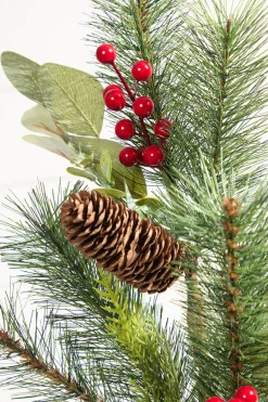 Decorator's Warehouse 29” Mixed Pine Berry Pinecone Spray > Cardinal|Christmas Sprays