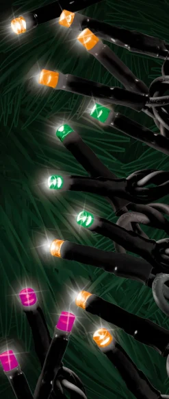 Decorator's Warehouse 3mm Twinkle Halloween 100 LED Micro Light Set > Outdoor Lighting|Light Strands