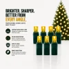 Decorator's Warehouse 5mm Yellow - 70L 4" Spacing > 5Mm Led Strands|Christmas Tree Lights