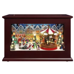 Decorator's Warehouse 13" Mr. Christmas Animated Heirloom Christmas Music Box > Christmas Decor|Retro Brites