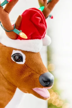 Decorator's Warehouse 17" Mr. Christmas Animated Singing Reindeer > Christmas Sale|Christmas Decor