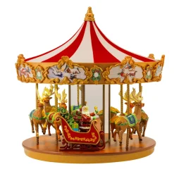 Decorator's Warehouse 12" Mr. Christmas Animated Very Merry Carousel > Christmas Decor|Retro Brites