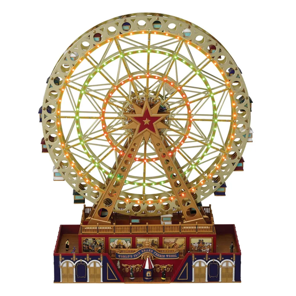 Decorator's Warehouse 15" Mr. Christmas Animated World's Fair Grand Ferris Wheel > Christmas Decor|Retro Brites