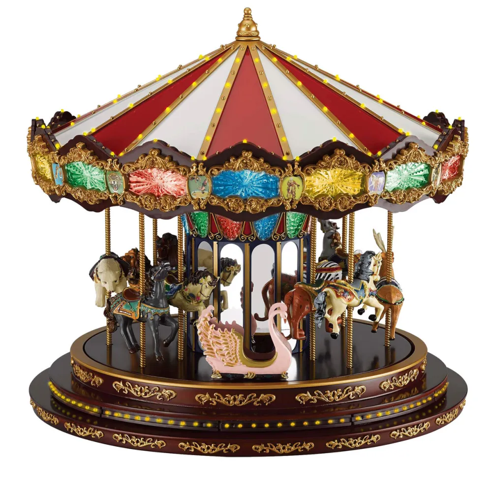 Decorator's Warehouse 15" Mr. Christmas Marquee Deluxe Carousel > Christmas Decor|Retro Brites