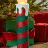 Decorator's Warehouse 24" Mr. Christmas Retro Blow Mold Candle - Red/Green > Retro Brites|Christmas Decor
