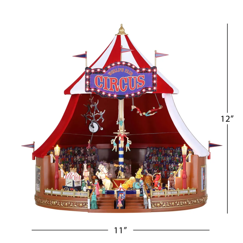 Decorator's Warehouse 12" Mr. Christmas 90th Anniversary World's Fair Big Top Circus > Christmas Decor|Retro Brites