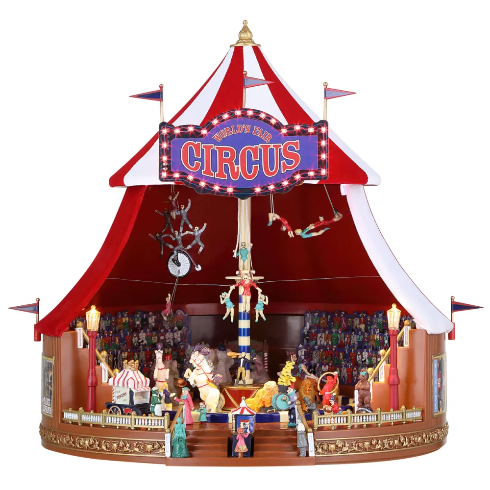 Decorator's Warehouse 12" Mr. Christmas 90th Anniversary World's Fair Big Top Circus > Christmas Decor|Retro Brites