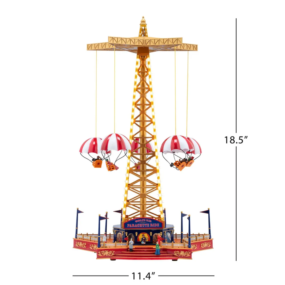 Decorator's Warehouse 18" Mr. Christmas 90th Anniversary World's Fair Parachute Ride > Christmas Decor|Retro Brites