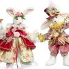Decorator's Warehouse 13" - 15" Mr & Mrs Cotton Tail Rabbit, Set of 2 - Mark Roberts > Mark Roberts Easter|Mark Roberts Spring