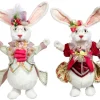 Decorator's Warehouse 15" Mr & Mrs Fluffy Chubby Rabbit, Set of 2 - Mark Roberts > Mark Roberts Easter|Mark Roberts Spring