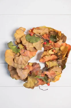 Decorator's Warehouse 8" Multicolor Fall Leaves Candle Ring > Fall Decor|Fall Decor