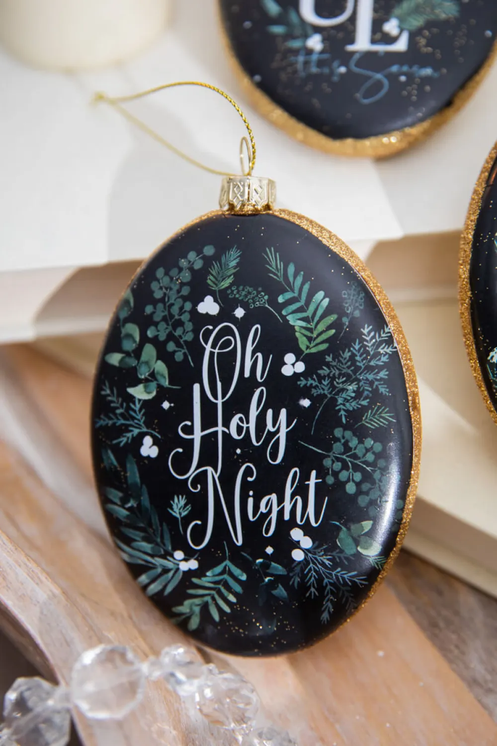 Decorator's Warehouse 5” Nativity Scene Glass Disc Ornament > Christmas Decor|Nativity Ornaments