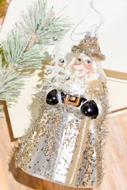 Decorator's Warehouse Neutral Santa Ornament > Christmas Decor|Natural Elegance