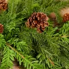 Decorator's Warehouse 60” Noble Cedar Cone Tablepiece > Natural Greenery|Christmas Decor