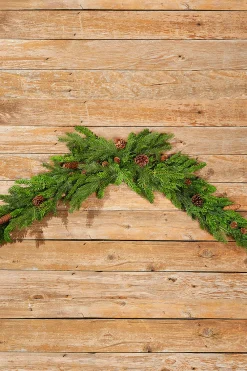 Decorator's Warehouse 60” Noble Cedar Cone Tablepiece > Natural Greenery|Christmas Decor