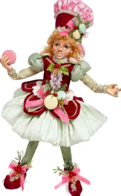 Decorator's Warehouse 18" North Pole Pretty in Pink Elf, Medium - Mark Roberts > Mark Roberts