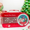 Decorator's Warehouse 10" North Pole Radio Red > Christmas Decor|Retro Brites