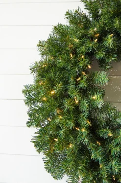 Decorator's Warehouse 36" Norway Pine Wreath 320T/150WW LED WL/UL > 36"|Christmas Decor