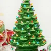 Decorator's Warehouse 18" Nostalgic Ceramic Christmas Tree, Green > Vintage Christmas Lights|Tabletop & Accent Trees