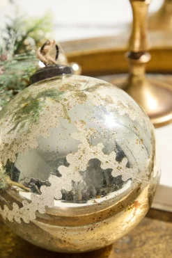 Decorator's Warehouse 5" Notre Dame Glass Ball Ornament > Christmas Decor|Natural Elegance