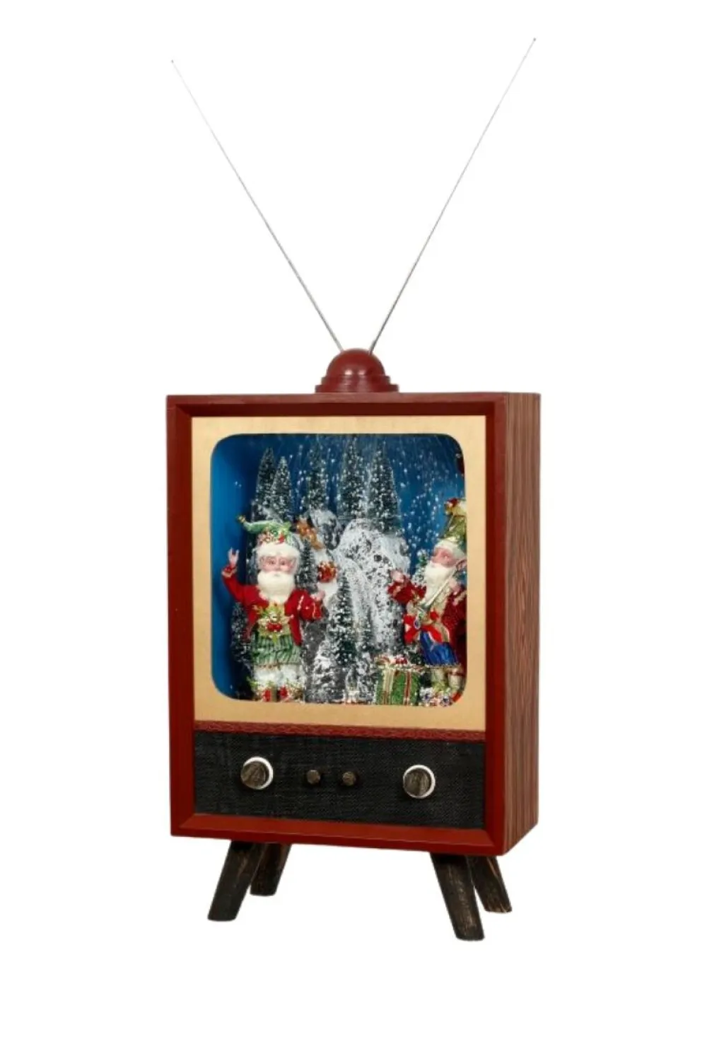 Decorator's Warehouse 23" Old Fashioned TV with Elves - Mark Roberts > Mark Roberts