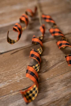 Decorator's Warehouse Orange & Black Double Sided Plaid Fall Spray > Fall Decor|Halloween
