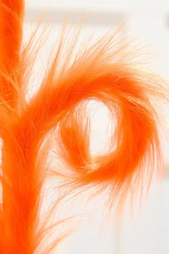 Decorator's Warehouse 28" Orange Furry Spiral Curly Spray > Halloween|Halloween