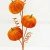 Decorator's Warehouse 24" Orange Velvet Pumpkin Spray > Fall Decor|Fall Decor