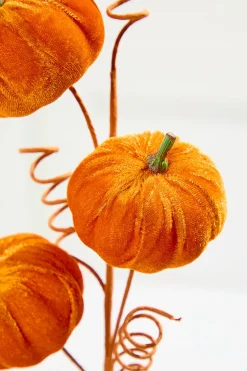 Decorator's Warehouse 24" Orange Velvet Pumpkin Spray > Fall Decor|Fall Decor