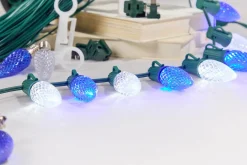 Decorator's Warehouse 250' Outdoor Christmas Lighting Kit - Cool White/Blue > Outdoor Christmas Lighting Kits|C9 Bulbs