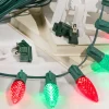 Decorator's Warehouse 100' Outdoor Christmas Lighting Kit - Red/Green > Outdoor Christmas Lighting Kits|C9 Bulbs