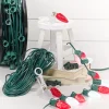 Decorator's Warehouse 500' Outdoor Christmas Lighting Kit - Cool White/Red > Outdoor Christmas Lighting Kits|C9 Bulbs